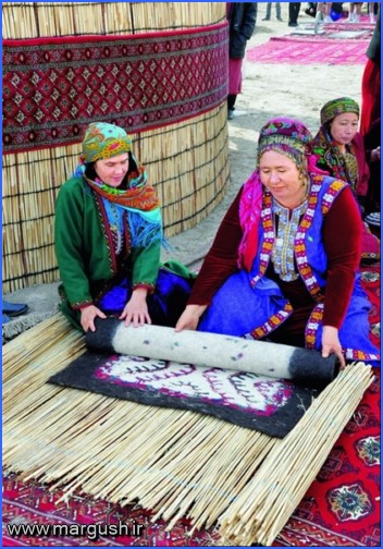 Keche5 - نمد «کچه» هنر صنایع دستی و میراث گذشته‏‌های دور قوم ترکمن+تصاویر