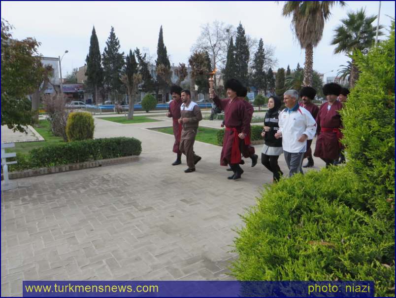 Olampiad Mashal 104 Copy - مراسم استقبال از مشعل المپیاد ورزشی کارگران کشور در گنبد کاووس