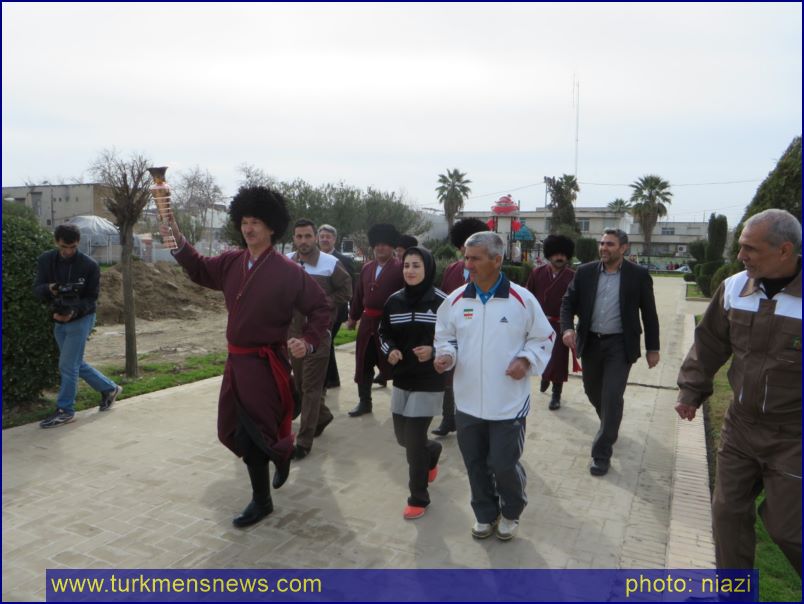 Olampiad Mashal 113 Copy - مراسم استقبال از مشعل المپیاد ورزشی کارگران کشور در گنبد کاووس
