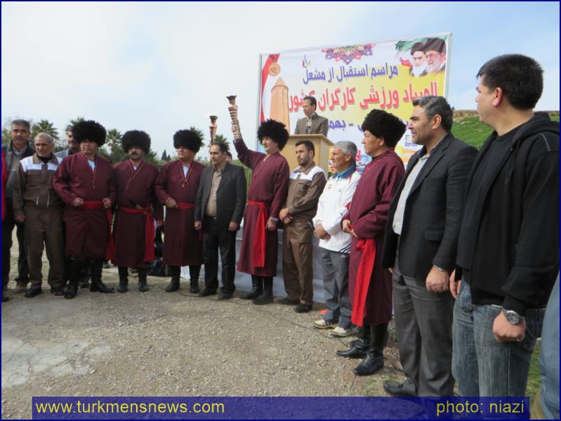Olampiad Mashal 139 Copy - مراسم استقبال از مشعل المپیاد ورزشی کارگران کشور در گنبد کاووس