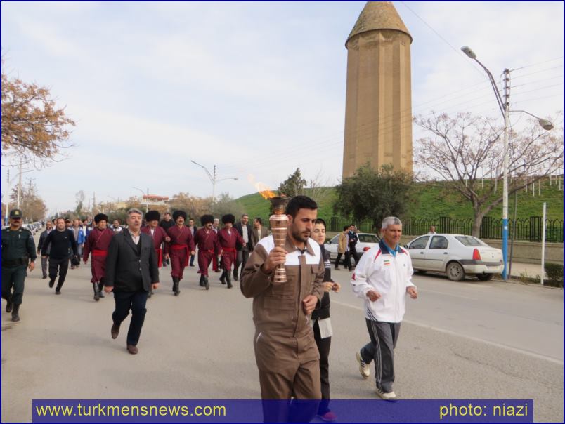 Olampiad Mashal 83 Copy - مراسم استقبال از مشعل المپیاد ورزشی کارگران کشور در گنبد کاووس
