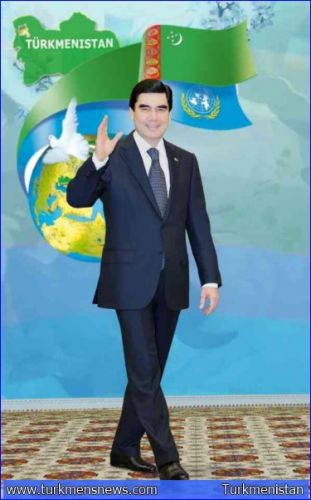 Turkmenistan BerdyMohemedow IRAN Turkmenistan 3 - دست‌آوردهای بلند راه‌برد صلح‌جویی و توسعه